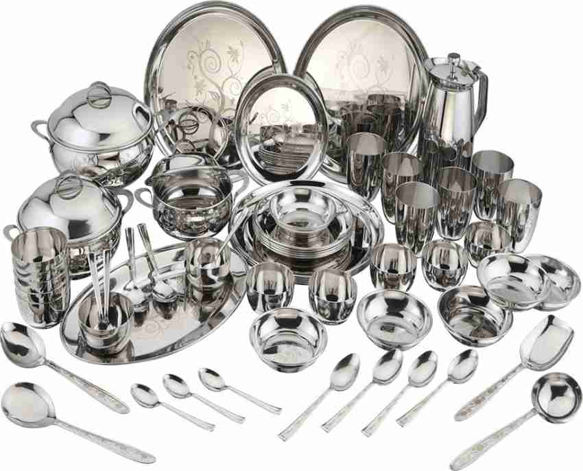 Vinod stainless steel shop dinner set price