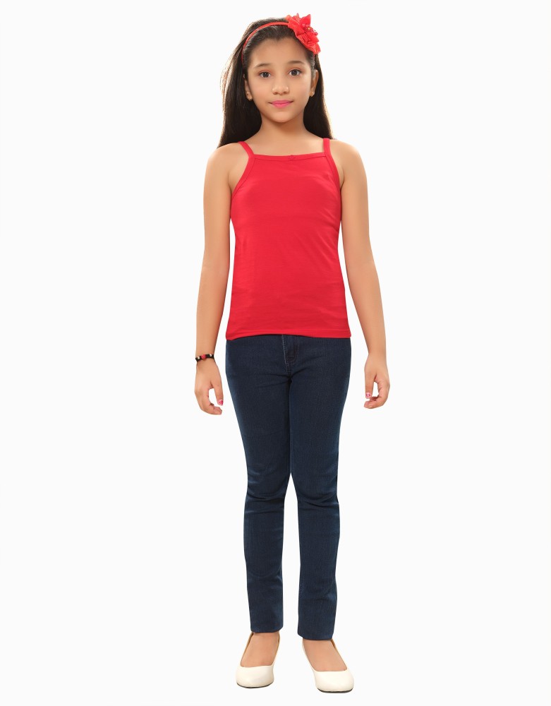 Buy Jungle Berry Girl's Camisole Slip, Cotton Inner Wear for Girls
