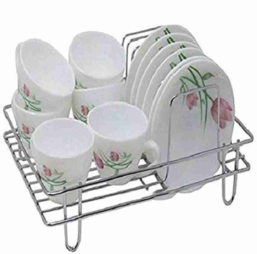 Aryamurti Dish Drainer Kitchen Rack Steel Stainless Steel Saucer