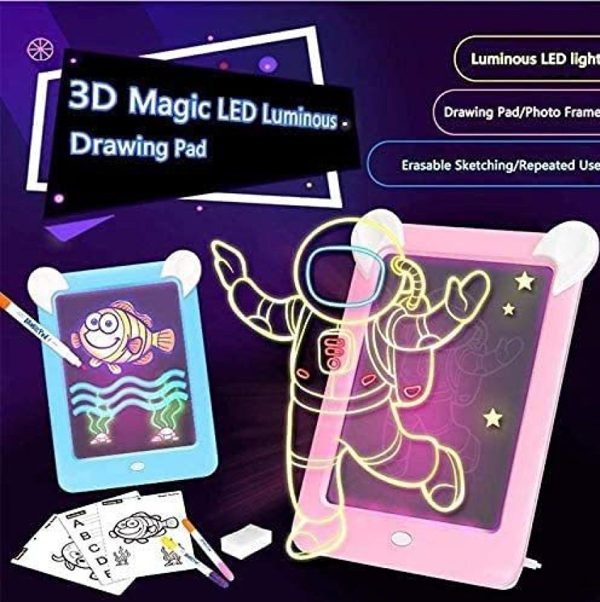 3D Magic Drawing Pad: Educational LED Board for Kids