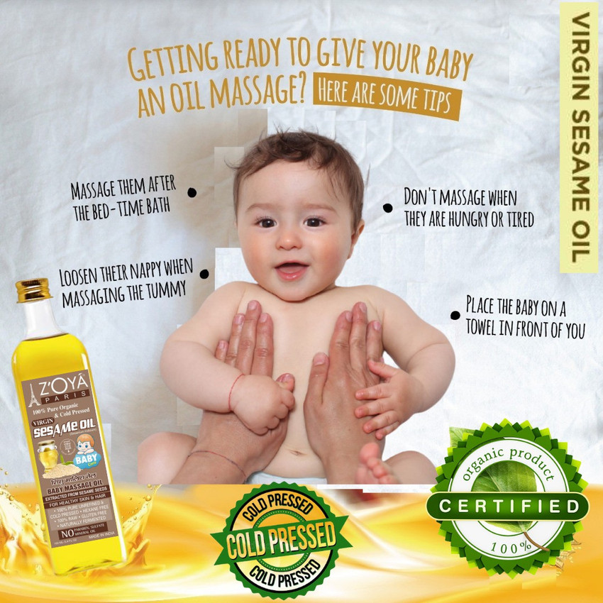 Sesame oil is good for on sale baby massage