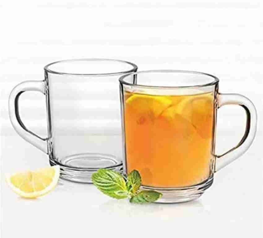 Beadart Glass Tea and Coffee Cup, Cute Tea Cups, 200 ml, Set of 6 (Clear,  Cup Set) Glass Coffee Mug Price in India - Buy Beadart Glass Tea and Coffee  Cup, Cute