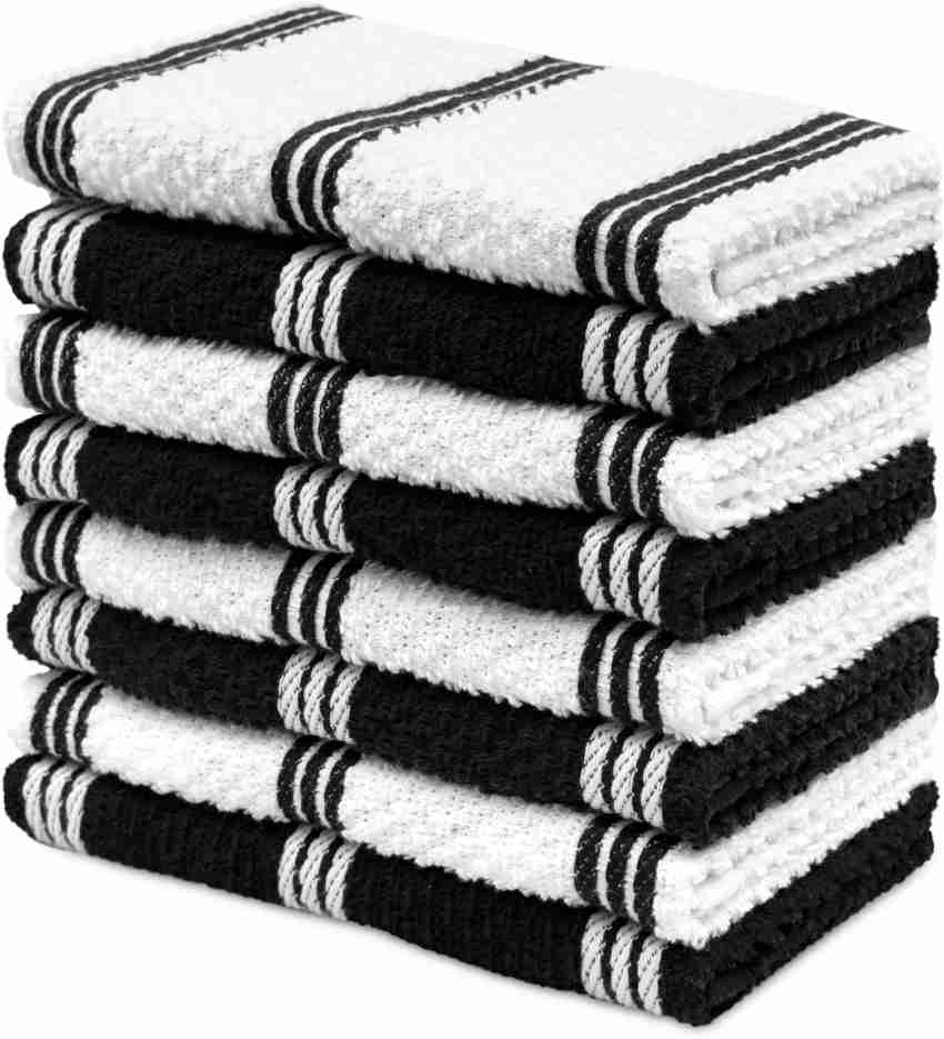 8-Pack 14 X 20 Inches Cotton Kitchen Towels Absorbent Waffle Dish