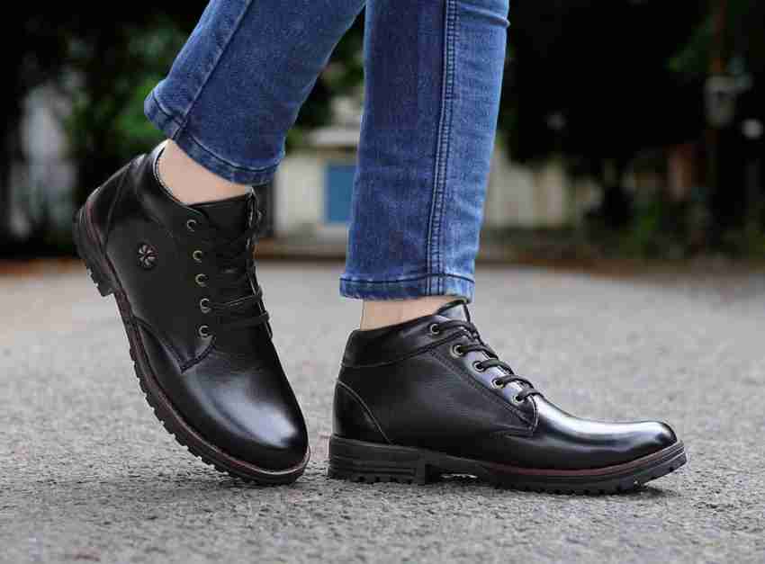 Feetproof Feetproof Synthetic Leather Classy Boots Outdoor and Casual boot shoes For Men s Boots For Men Buy Feetproof Feetproof Synthetic Leather Classy Boots Outdoor and Casual boot shoes For