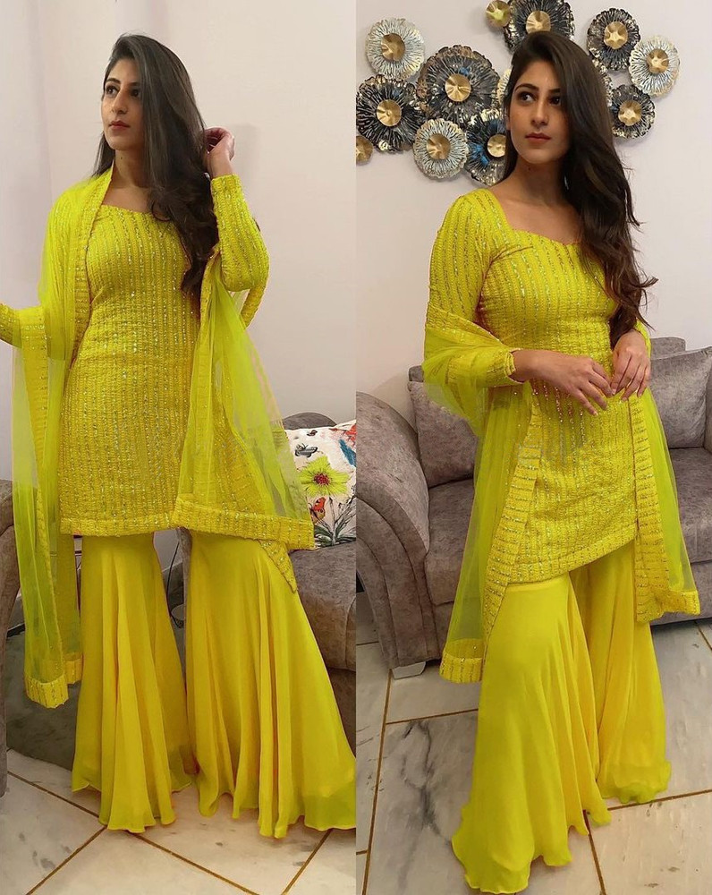 JATRIQQ Georgette Embroidered Salwar Suit Material Price in India Buy JATRIQQ Georgette Embroidered Salwar Suit Material online at Flipkart