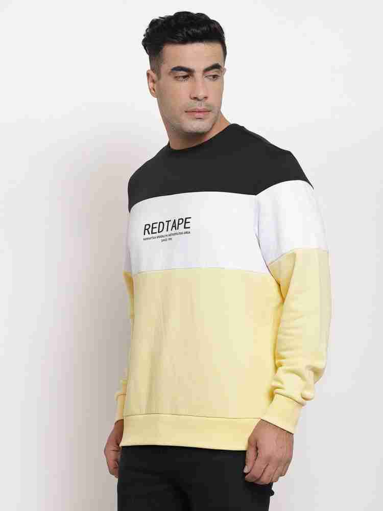 Yellow on sale taping sweatshirt