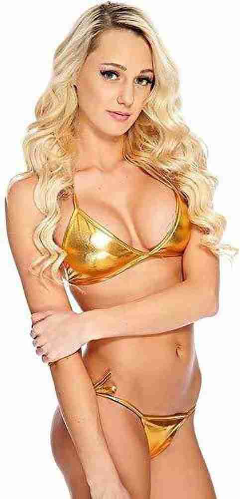 Gold sales bra panty