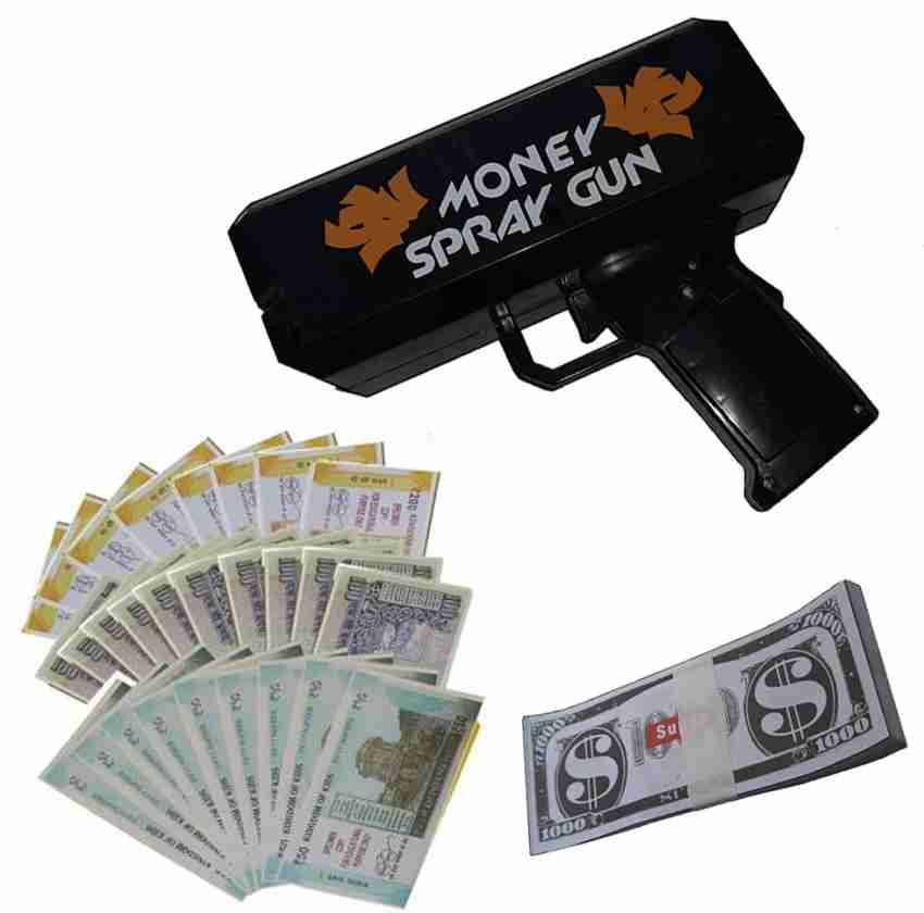 ValueTalks Money Gun Prop Money Cannon Spray Money Prop Shoot Gun For Party  Game Movies Handheld Shooter Make Money Rain : : Toys & Games