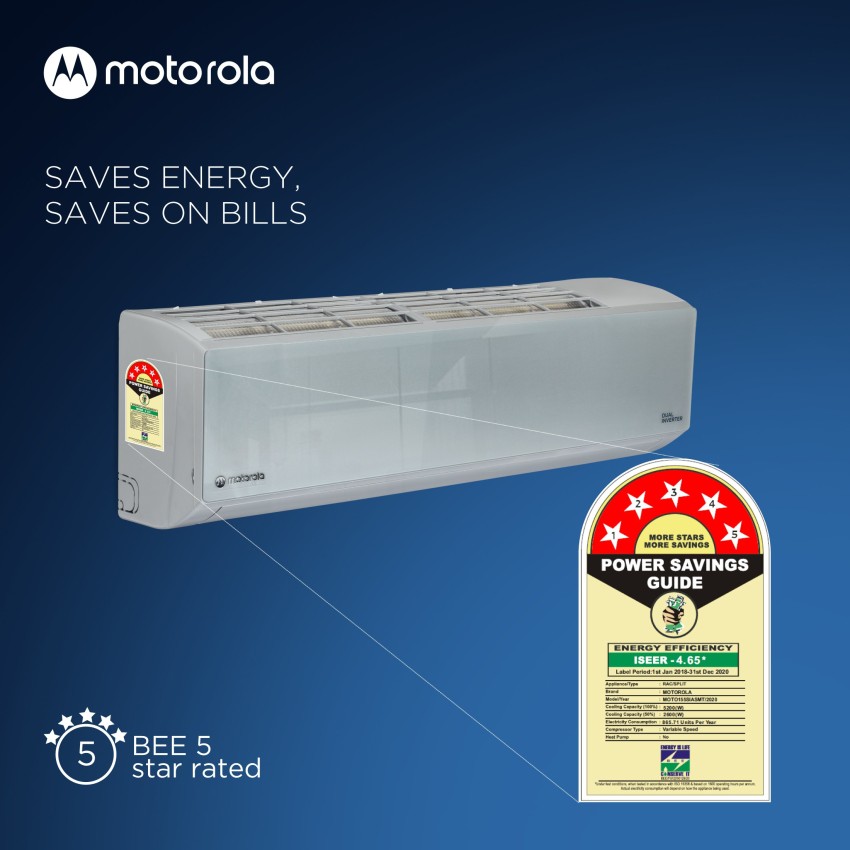 motorola 1.5 ton ac 5 star