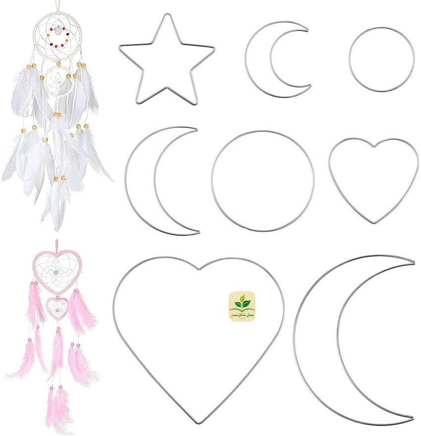 Waterlily House's Dream Catcher Kit, Heart, Moon and Stars