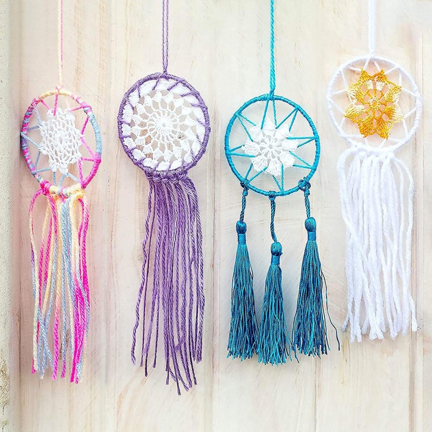 20 Pieces Moon Dream Catcher Rings Metal Dream Catcher Rings Hoops Moon  Star Circle Macrame Rings for DIY Craft Dream Catcher Making Home Wall
