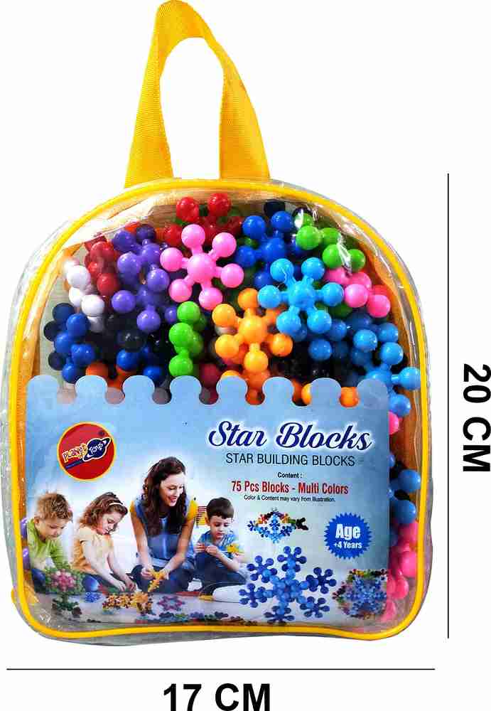 Planet of Toys Big Size Star Shape Blocks for Kids Train Blocks