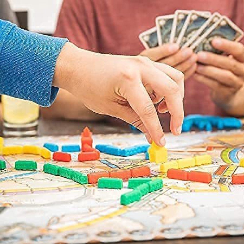  Ticket to Ride Board Game, Family Board Game, Board Game for  Adults and Family, Train Game, Ages 8+, For 2 to 5 players