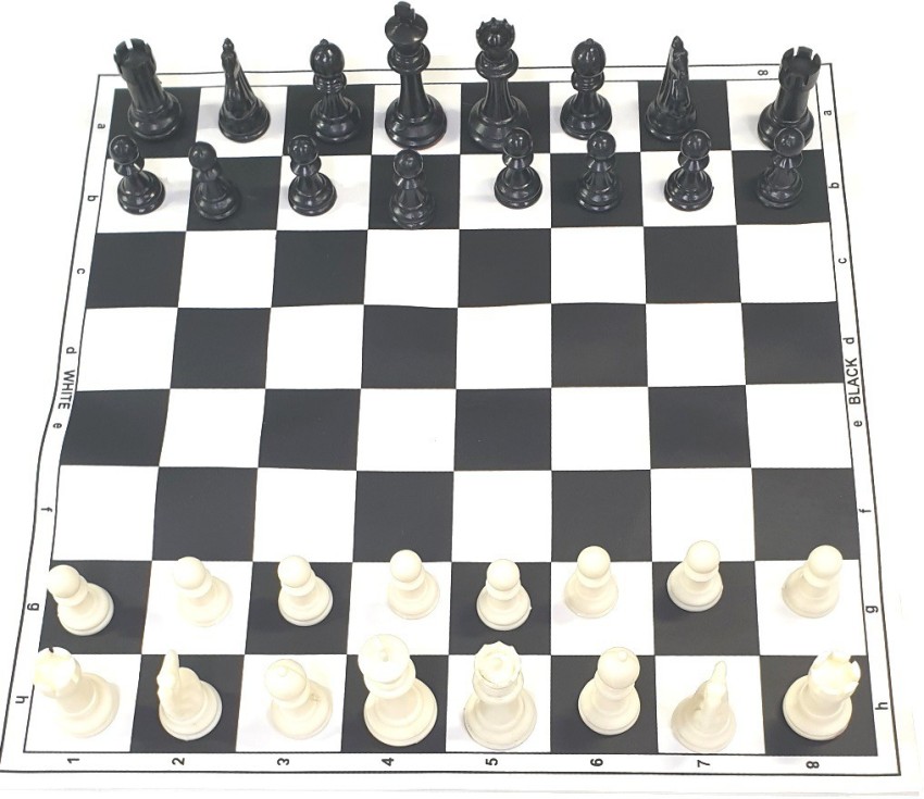 HHS SPORTS Premium Black & White Chess Board with 32 Chessmen Set 35.5 cm Chess  Board - Buy HHS SPORTS Premium Black & White Chess Board with 32 Chessmen  Set 35.5 cm