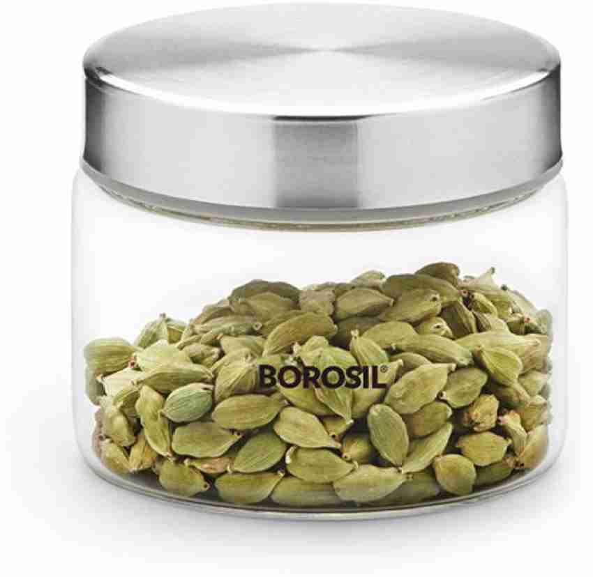 Buy Borosil Classic Glass Jar, Air-Tight Storage Container For Kitchen, Glass  Jar For Storing Spices, Snacks, Grains, Dals, Set of 3 (300 ml, 600 ml, 900  ml), Clear Online at Best Prices