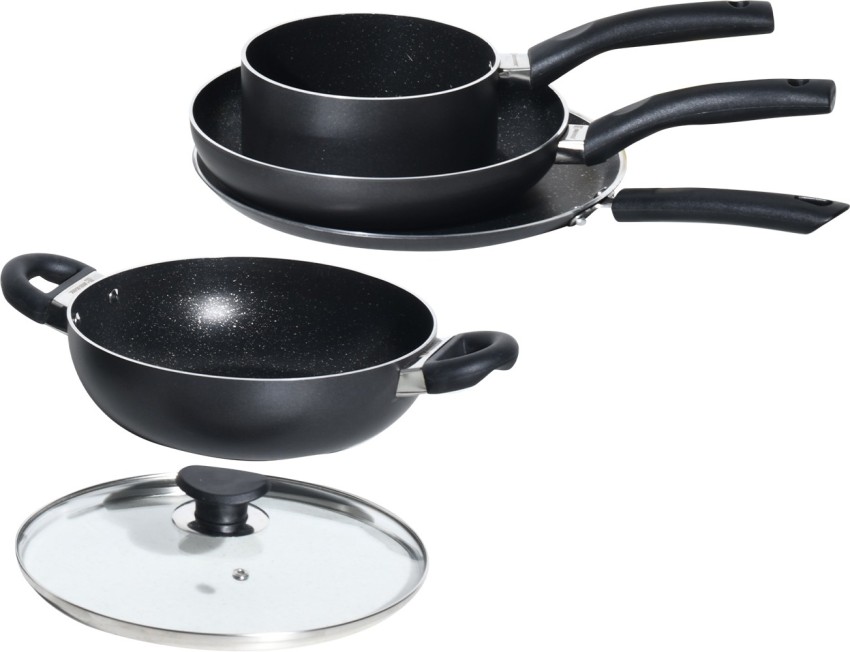 Buy Bergner Non-Stick Cookware Set - Tawa, Kadhai, Fry Pan with