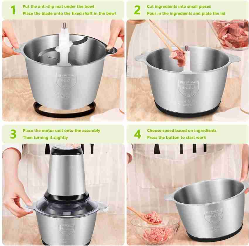 Zouli Tec Multi-Function Food chopper Vegetable blender Electric Meat  Grinder Price in India - Buy Zouli Tec Multi-Function Food chopper Vegetable  blender Electric Meat Grinder online at