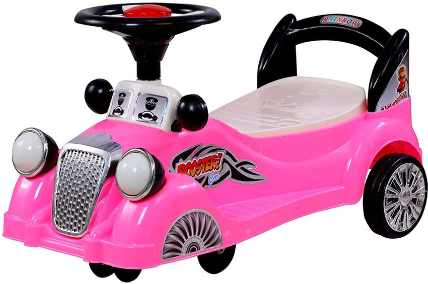 Manual push top ride on car