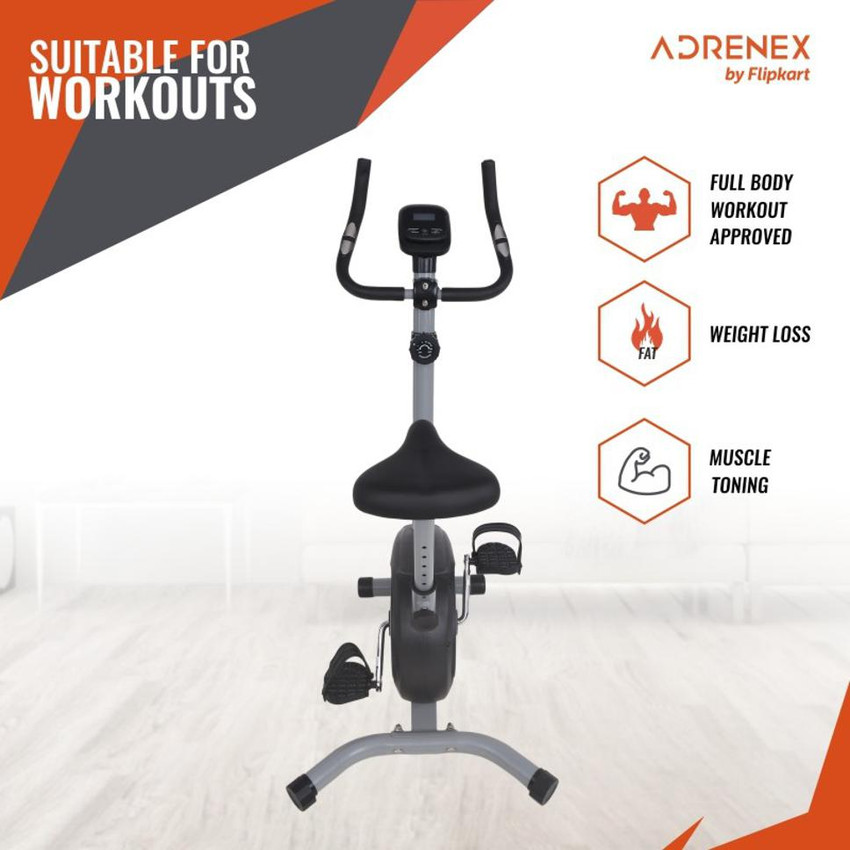 Adrenex by Flipkart Magnito 100 Bike Magnetic Exercise Cycle Manual for Home Gym Best Upright Bike Upright Stationary Exercise Bike