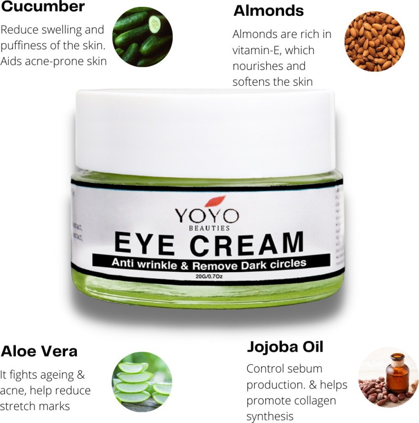 YOYO BEAUTIES Eye Cream with Aloe Vera Remove Dark Circles Anti