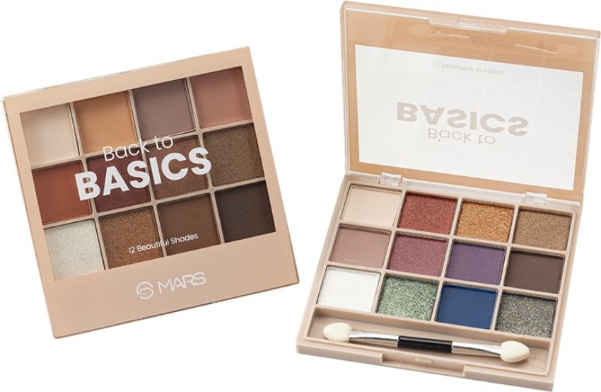 MARS Back To Basic 12 Beautiful Shades Shimmer-Matte Eyeshadow Palette  (ES16) 14.4 g - Price in India, Buy MARS Back To Basic 12 Beautiful Shades  Shimmer-Matte Eyeshadow Palette (ES16) 14.4 g Online