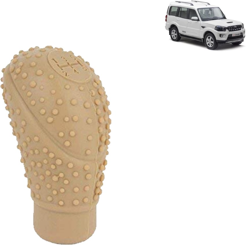 aksmit Anti-Scratch Soft Car Auto Silicone Nonslip Gear Shift Knob  Protector Cover (Beige) For New Scorpio Gear Shift Collar Price in India -  Buy aksmit Anti-Scratch Soft Car Auto Silicone Nonslip Gear