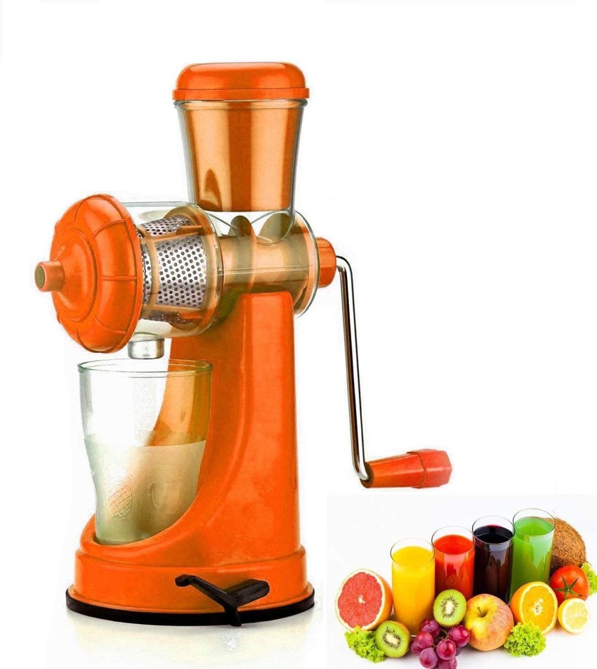 kitchen gem Orange Juicer 200 W Juicer Mixer Grinder  (Orange Juicer New Model Hand Juicer Grinder | 1 Jar | Orange)