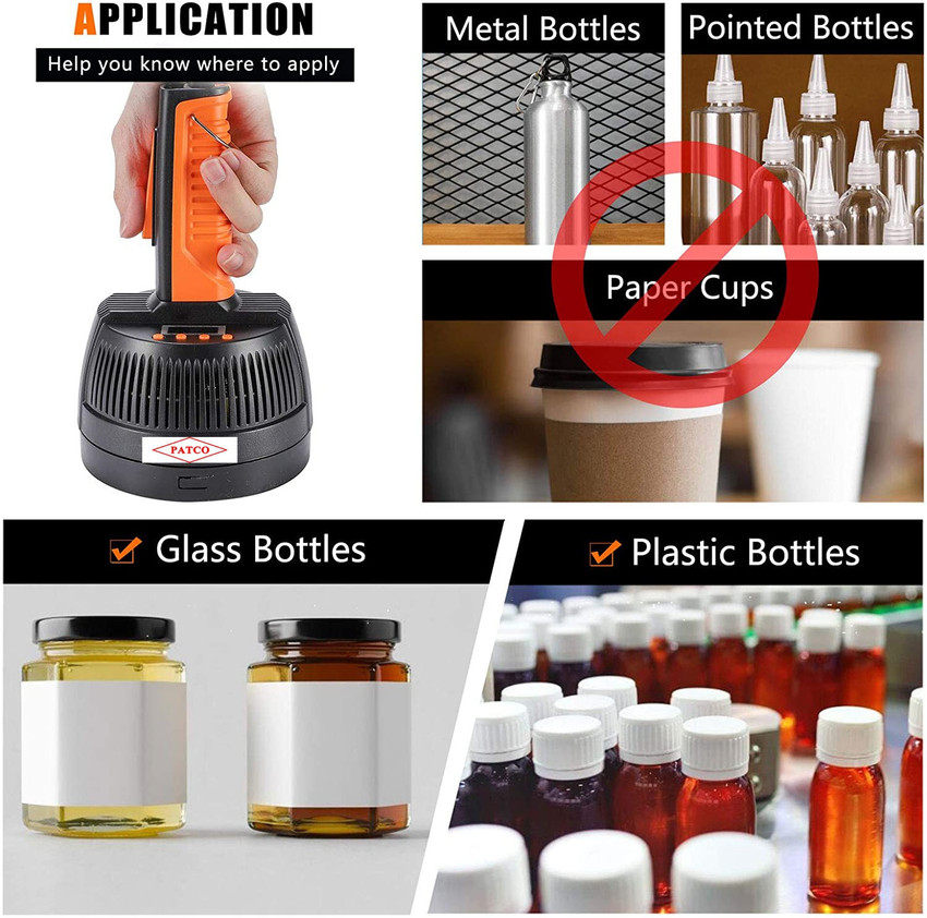 PATCO Hand Held Induction Wad Sealing Machine For Plastic Bottle