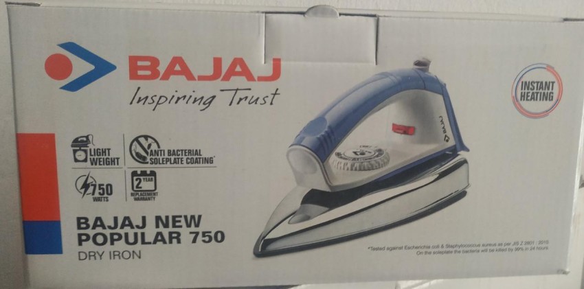 Bajaj popular deals 750 dry iron