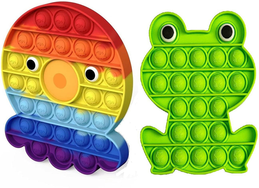 FOROLY Frog and Octopus Shape Push Pop it Bubble Fidget Toy Price