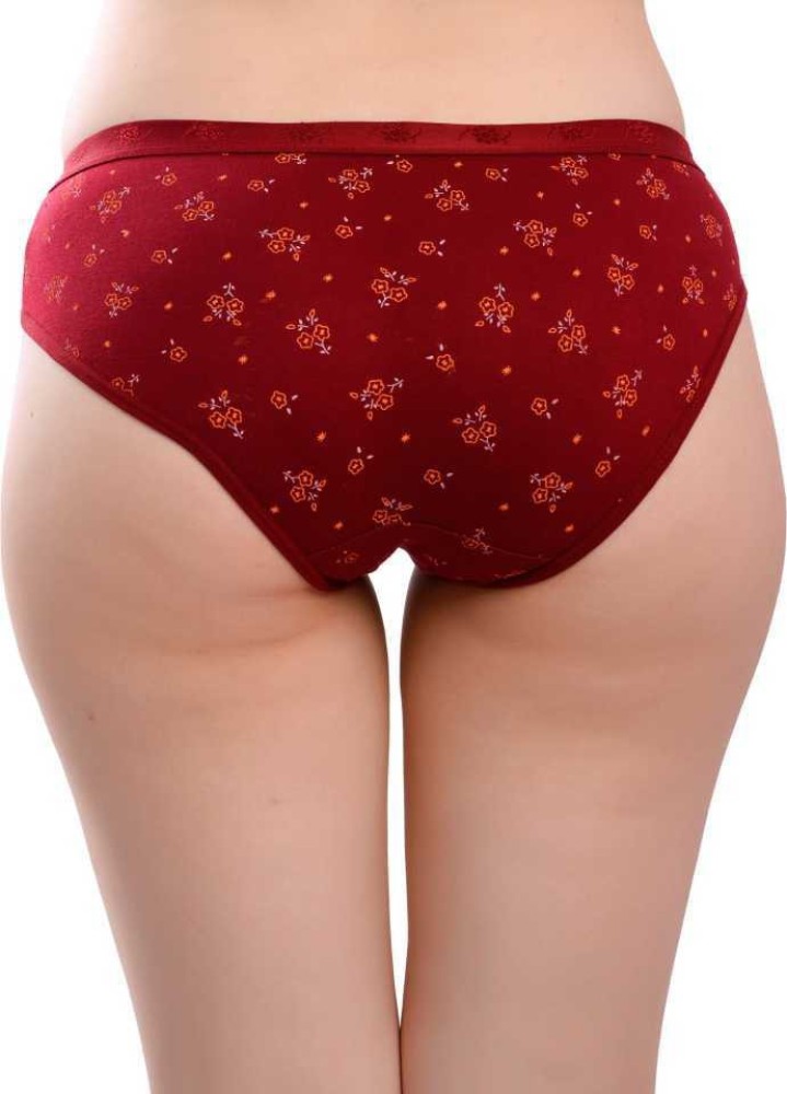 Femi Fashions Red and Black Bamboo Fabric Women's Hipster Panty at Rs  150/piece in Ghaziabad