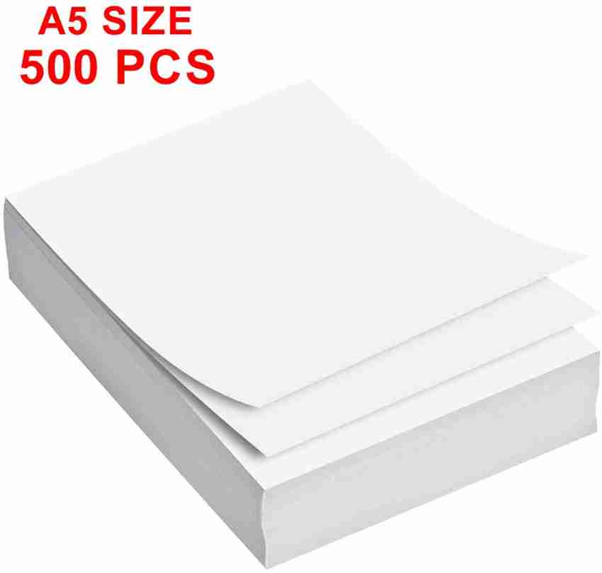 White printing shop paper