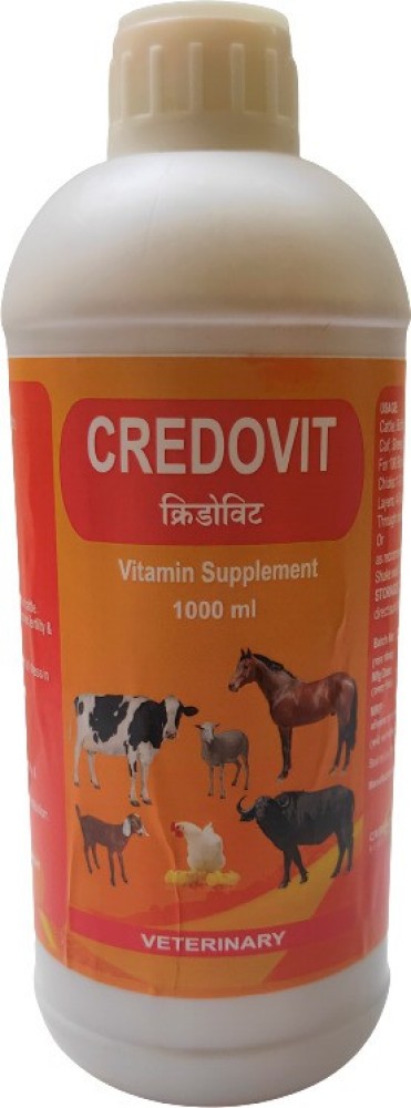 Veterinary Vitamin DOUBLE STAR-H With Double Power For Cattle, Cow,  Buffalo, Poultry & Livestock Animals-1 Litre : : Pet Supplies