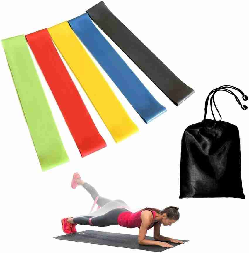 5Pcs Yoga Resistance Loop Exercise Bands Training Elastic Band for