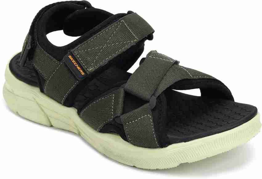 skechers sandals mens green