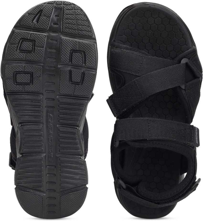 Skechers discount black sandals