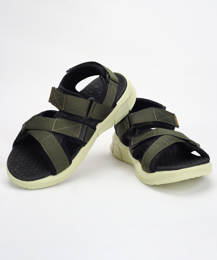 Skechers slippers mens green on sale