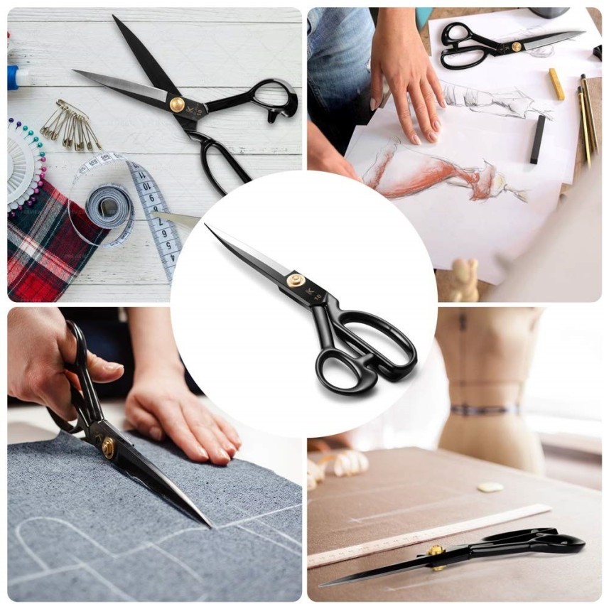 1pc Left Handed Sewing Scissors 10 Inch Fabric Shears Professional  Dressmaking Scissors, High Carbon Steel Heady Duty Scissors For Leather  Sewing, Fab