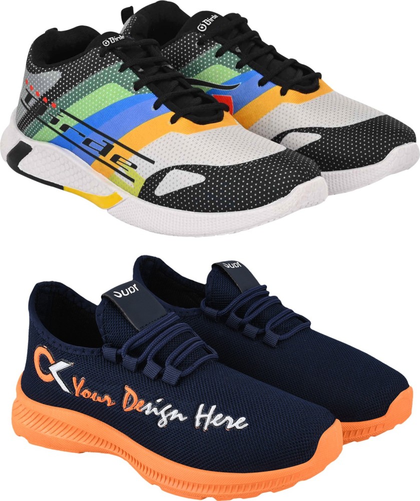 BIRDE Combo Pack of 2 Sports Shoes Running Shoes For Men