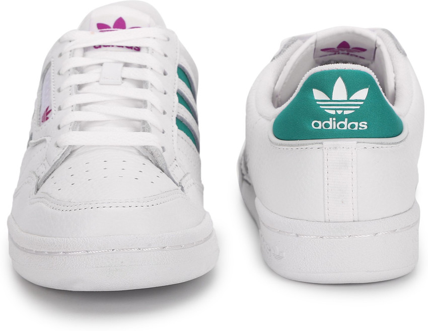 Adidas originals continental 80 trainers in off white and mint green 2025