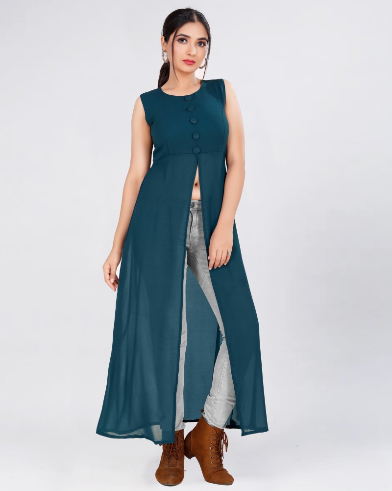 Flipkart blue outlet kurti