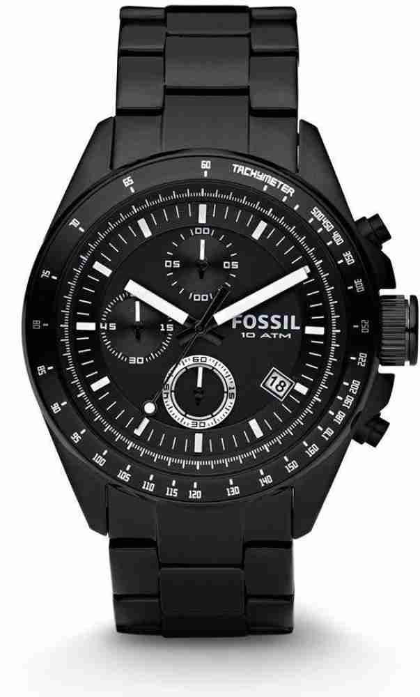 Fossil black watch price new arrivals