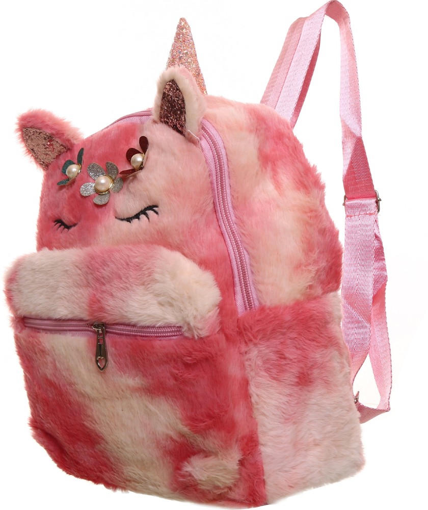 Pink clearance furry backpack