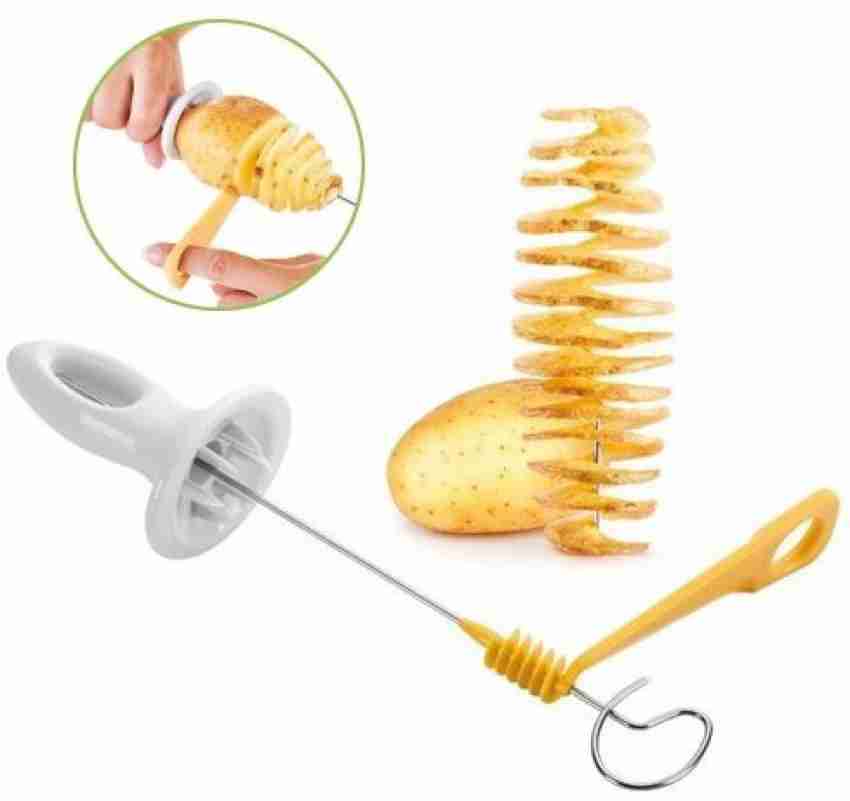 Tornado Potato Spiral Cutter Slicer Spiral Potato Chips 4spits Potato Tower  Making Twist Shredder Cooking Tools