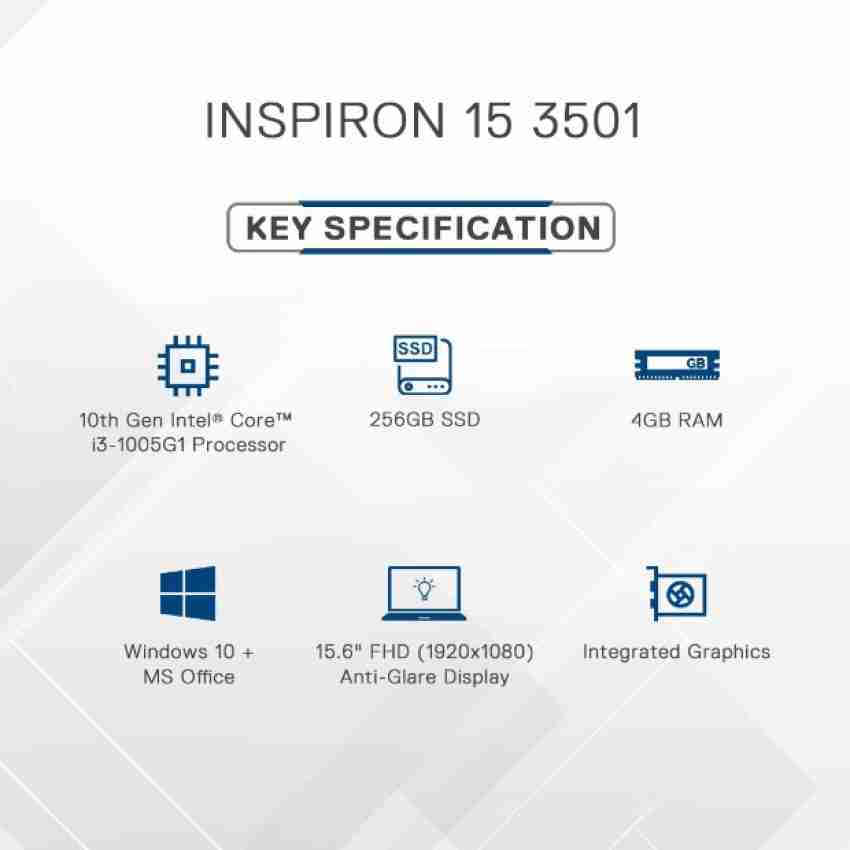 dell inspiron 3501 i3 256gb ssd