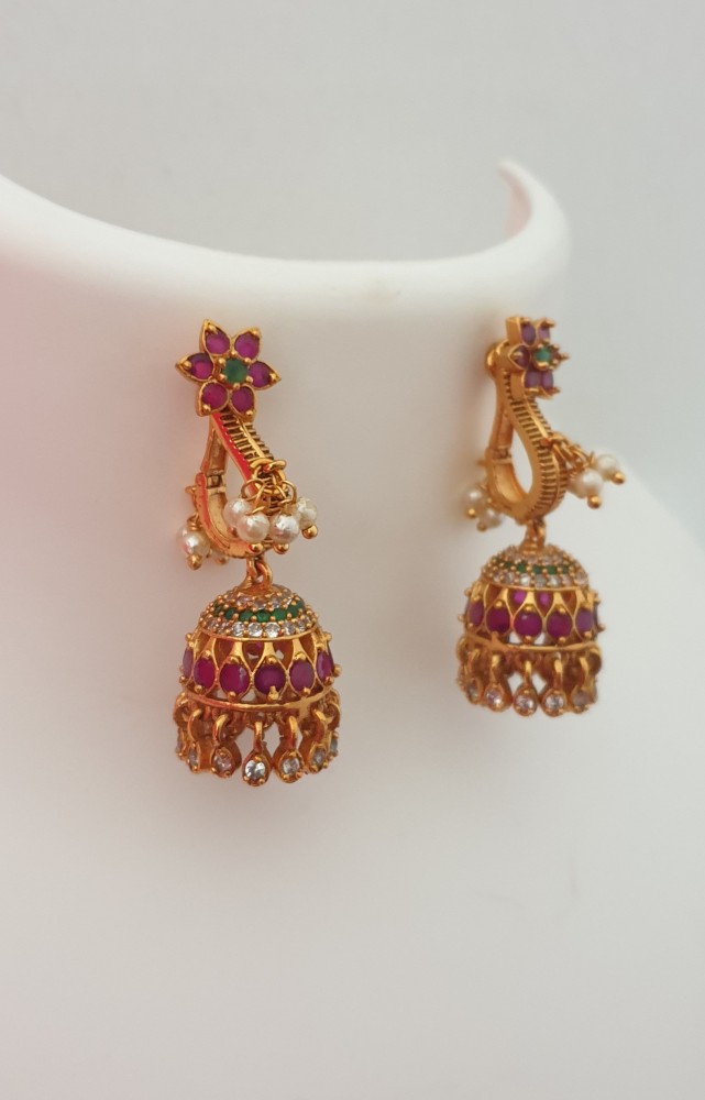 Top 73+ makara kundanalu earrings designs latest