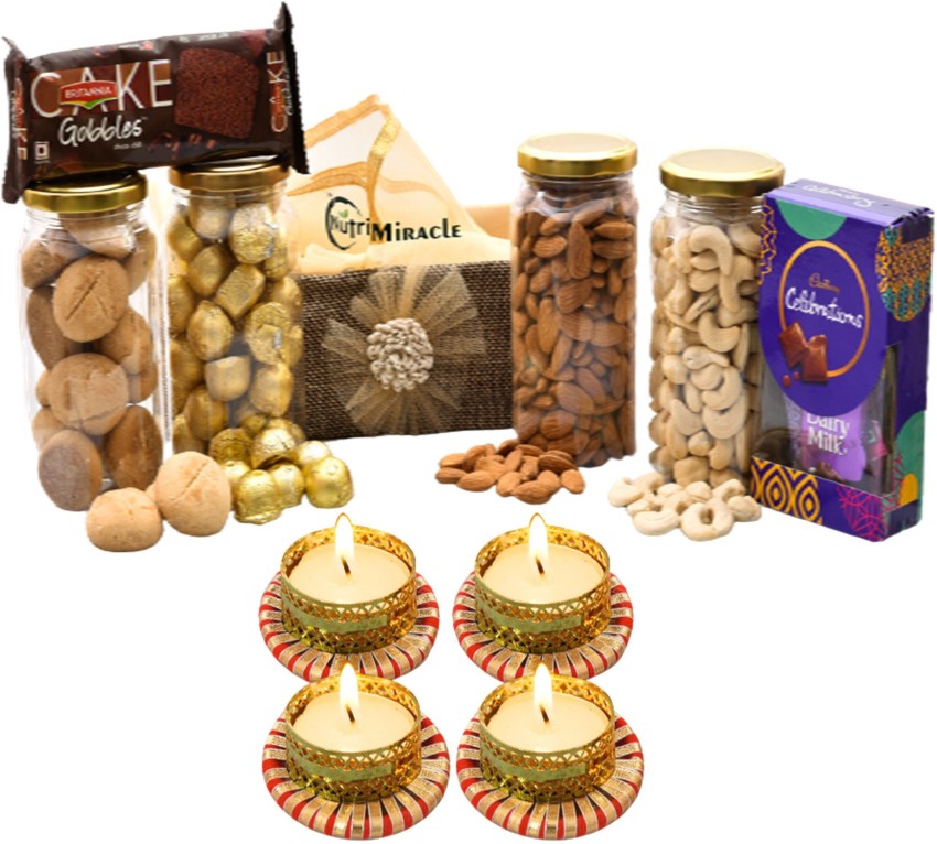 Premium Dry Fruit Gift Box Online 4 in 1 4x125gm Combo122  Dry Fruits  Home