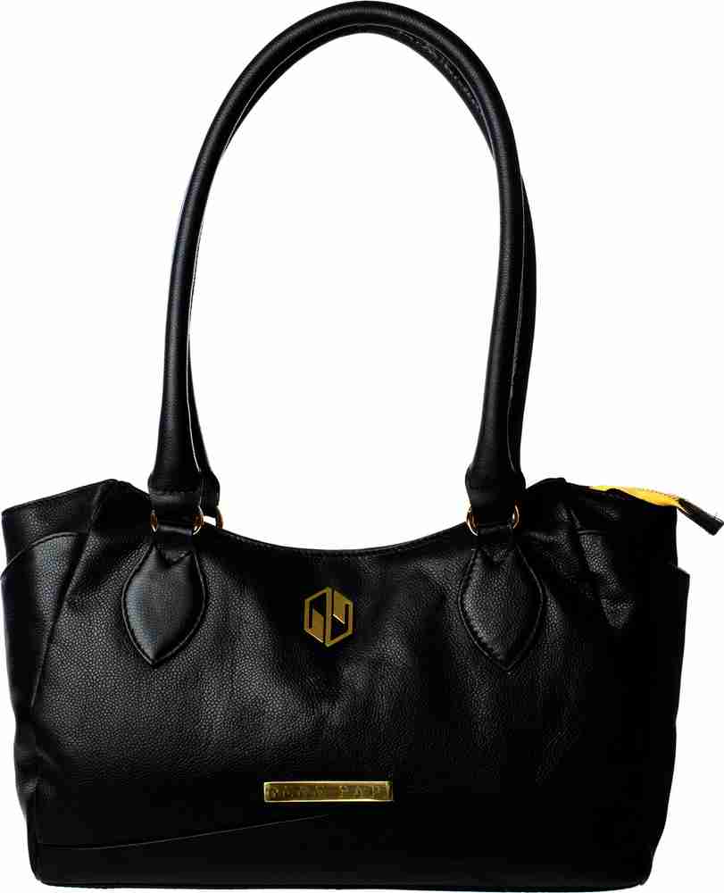 Bebe black tote bag top