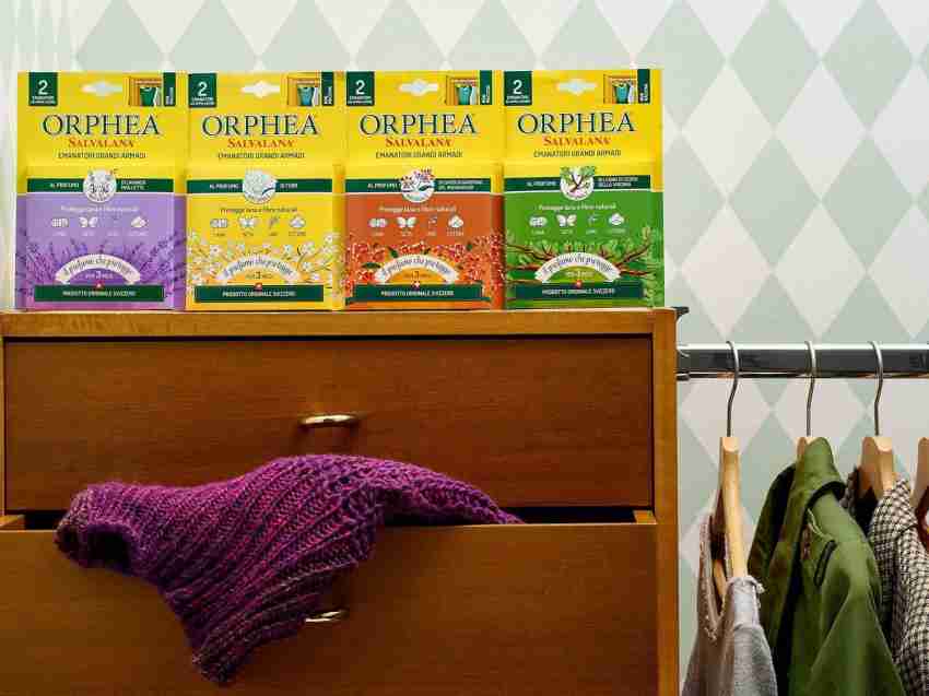 Orphea Anti Moth Strips - Moth Repellent for Wardrobes Drawers Shelves -  Lavender Scent (12/pack)