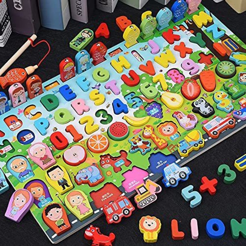 NEXT CREATION Fishing Board_1 Montessori Colorful Wooden Toys - Alphabet  Numbers Animal Fruits Shape Fishing Game Board for Kids Price in India -  Buy NEXT CREATION Fishing Board_1 Montessori Colorful Wooden Toys 